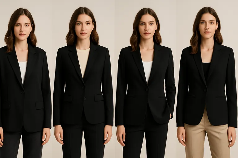 Modellen en details van de zwarte blazer bij C&a