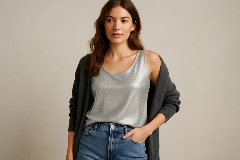 Outfits en styling met een zilveren top