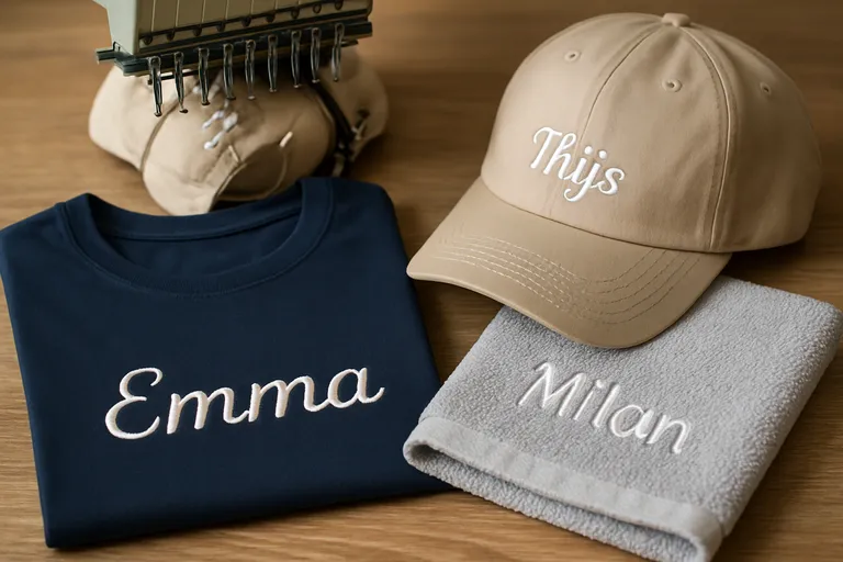 Personaliseer kleding en cadeaus met geborduurde namen voor een unieke uitstraling