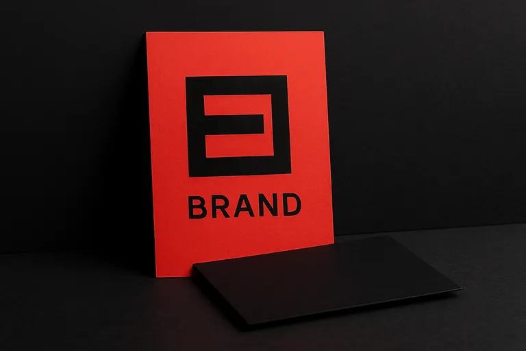 Rood-zwart in ontwerp en branding