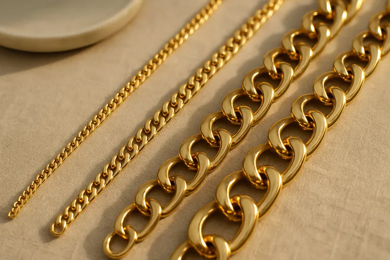 Typen en maten grove kettingen