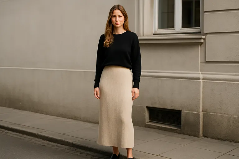 Wat is een lange gebreide rok