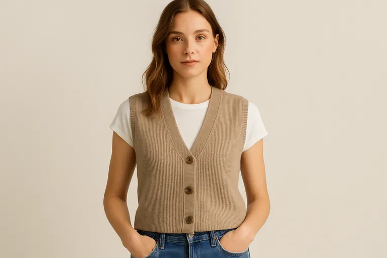 Wat is een mouwloos vestje voor dames