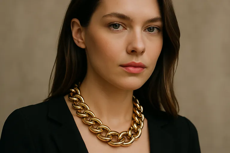 Zo style je de grove schakelketting voor een krachtige en chique dameslook
