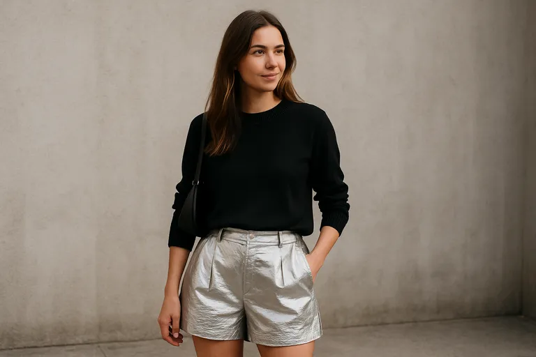 Zo style je een zilveren short